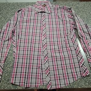 VTG Ben Sherman Beautiful Men Striped Dress Shirt XL XXL VINTAGE Cufflinks